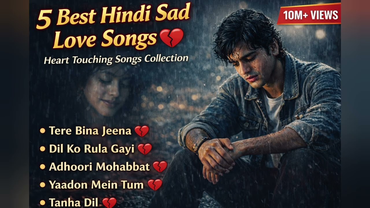 Top 5 Hindi Sad Songs 💔 | Heart Broken Love Songs | Emotional Bollywood Sad Songs Playlist