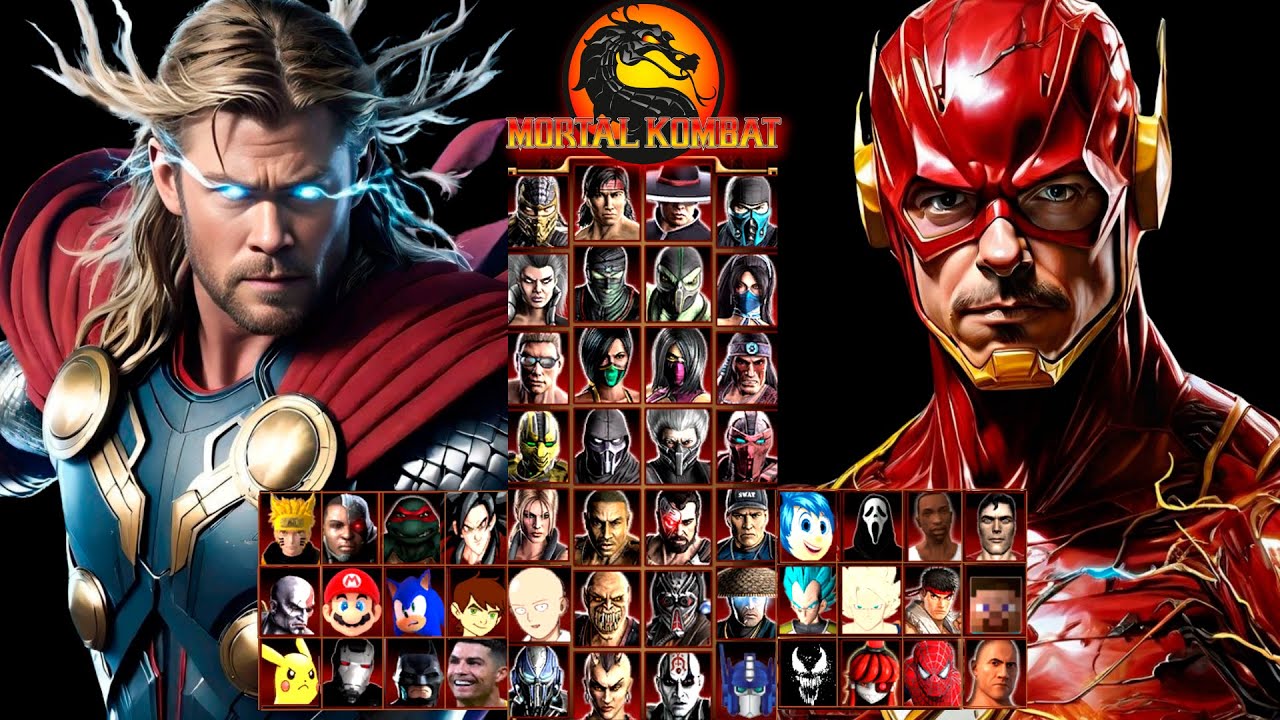 MORTAL KOMBAT  9 THOR | & FLASH | HARD TAG LADDER | GAMEPLAY (4K60FPS)