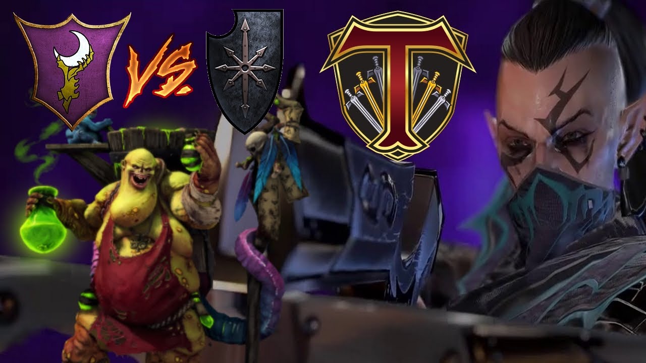 Nurgle Chaos Time! Warriors of Chaos vs Dark Elves - Tournament Match! Total War Warhammer 3