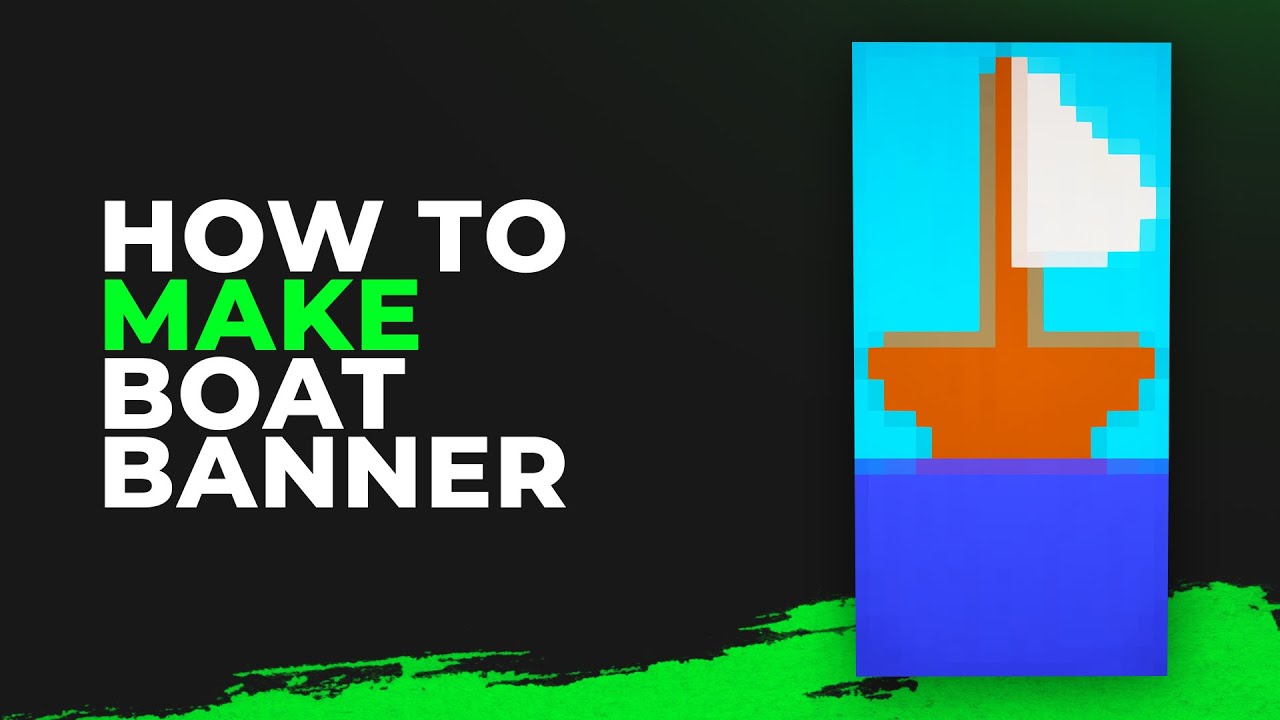 How to Make a Boat Banner in Minecraft | Easy Banner Tutorial