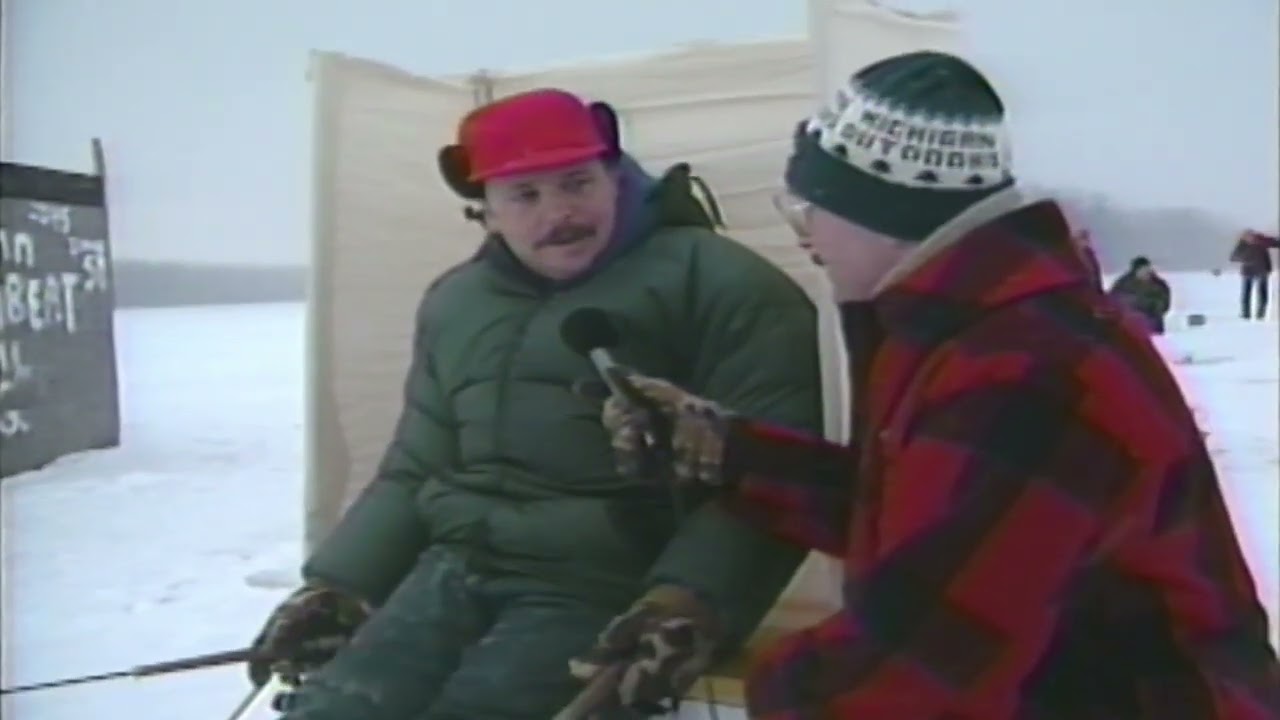 Saginaw River Ice Fishing for Walleye