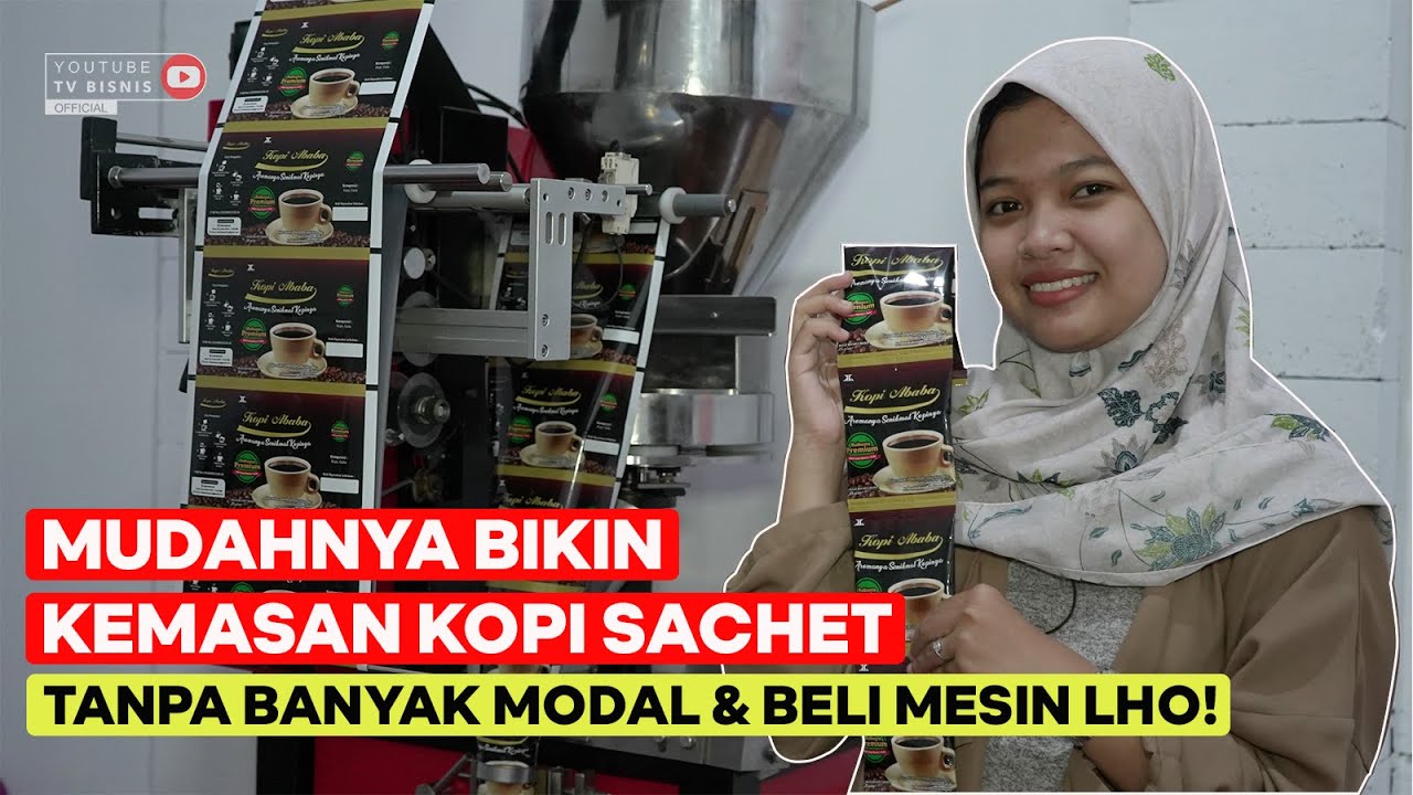 MUDAHNYA BIKIN KEMASAN KOPI SACHET, TIDAK PERLU MODAL BESAR & BELI MESIN LHO!