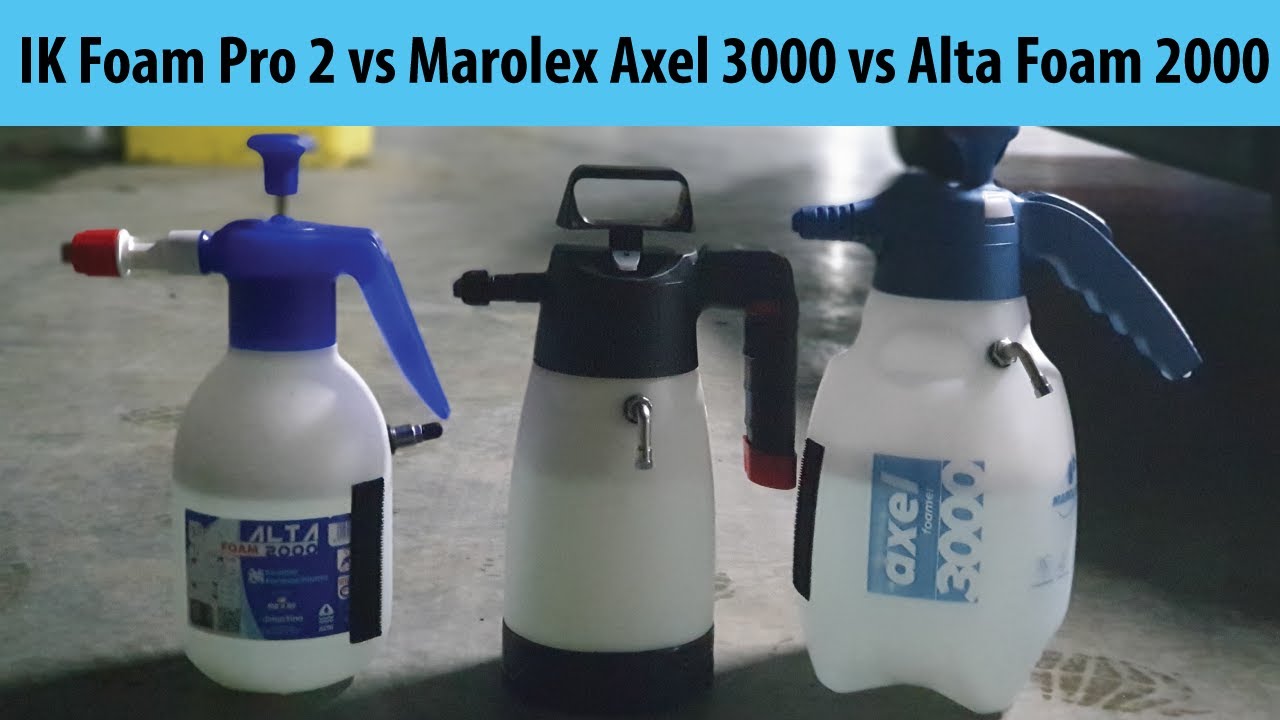 IK Foam Pro 2 vs Marolex Axel 3000 vs Alta Foam 2000 | Köpük Yapan Pompa Karşılaştırması Part 3