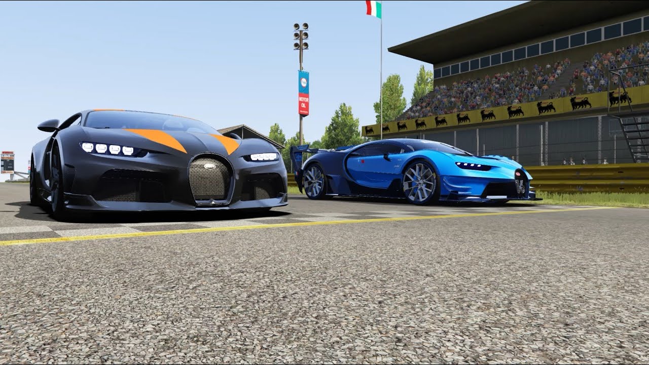 Bugatti Chiron Super Sport 300+ vs Bugatti Vision GT at Monza Full Course