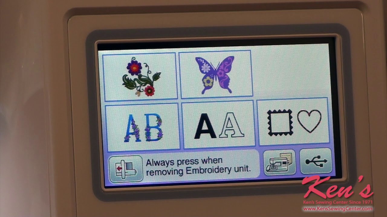 Brother PE800 Embroidery Machine Demo By Ken's Sewing Center Muscle Shoals, AL