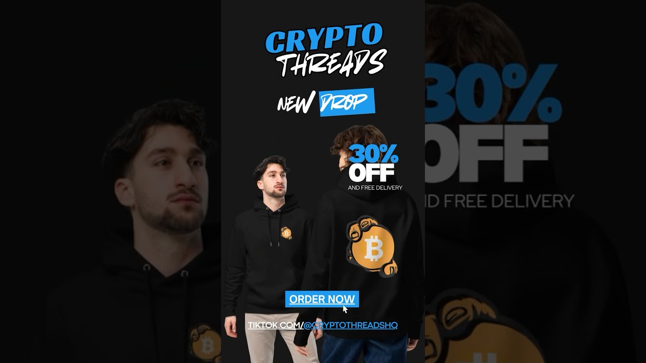 NEW DROP! Rock the crypto vibe with our Bitcoin HODL eco hoodie from CryptothreadsHQ