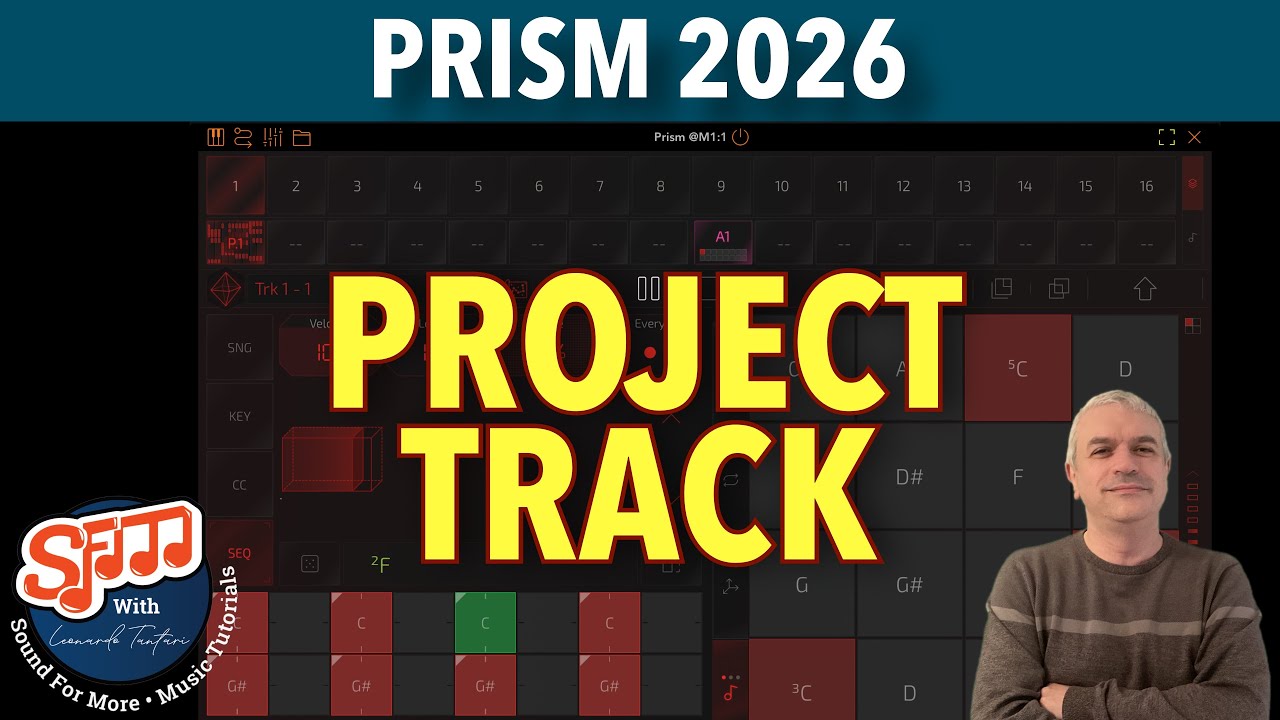 Prism Midi Sequencer 2026 - Tutorial 2: Setting up a Project and Track [GIVEAWAY]