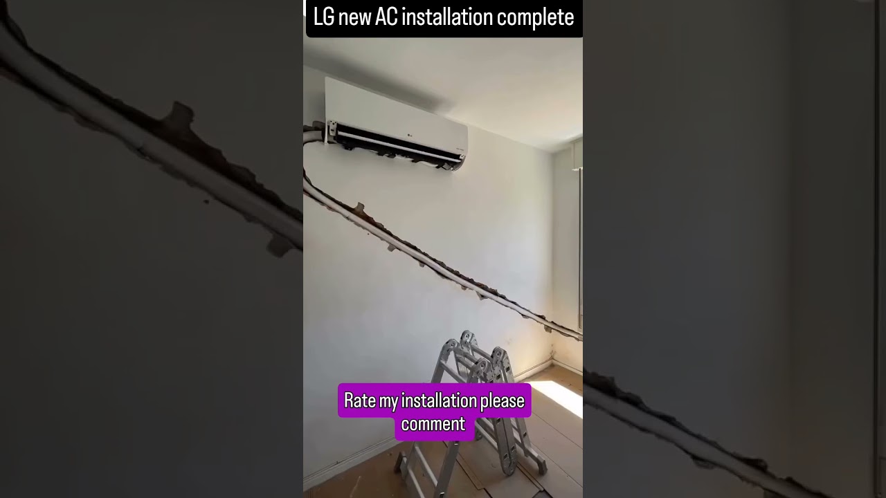 LG NEW AC INSTALLATION #action #acwork