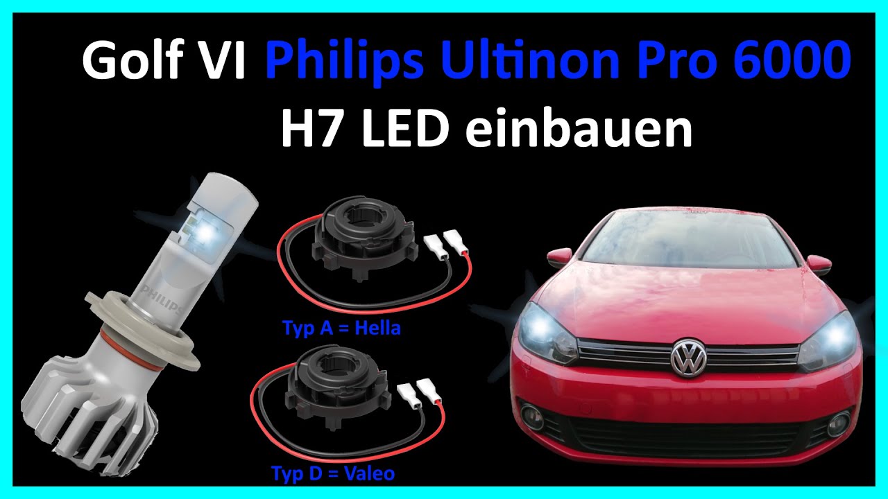Golf VI Philips Ultinon Pro6000 LED einbauen