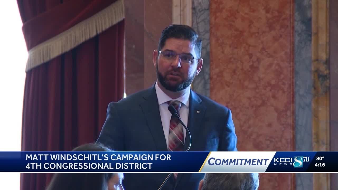 Iowa House Majority Leader Matt Windschitl campaigns for Iowa&rsquo;s 4th congressional district