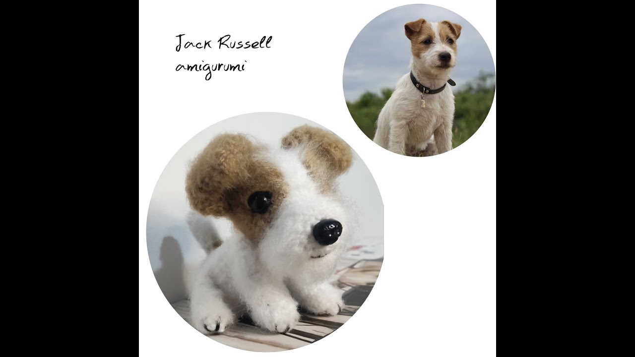 perrito amigurumi jack Russell 2 parte tutorial
