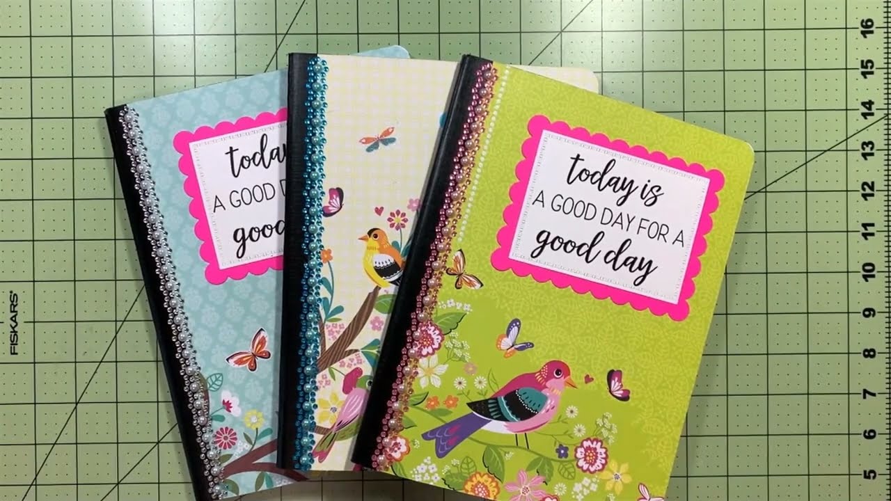 Project Share - Altered Composition Books with Hard-to-Use Paper