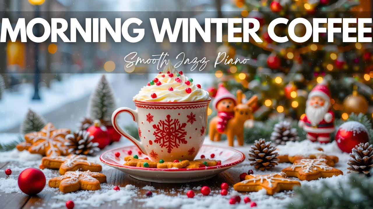 🌲 Morning Winter Coffee Harmony 🎶 Smooth Jazz Piano for Relax & Focus