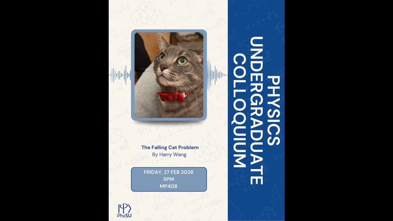 PhySU Colloquium: The Falling Cat Problem