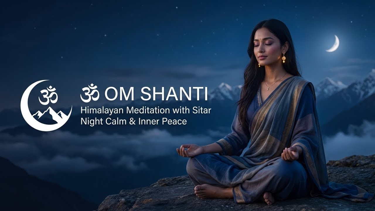 🕉️ OM SHANTI: Himalayan Night Meditation ✨ Sitar & Peaceful Chants to Stop Overthinking & Healing