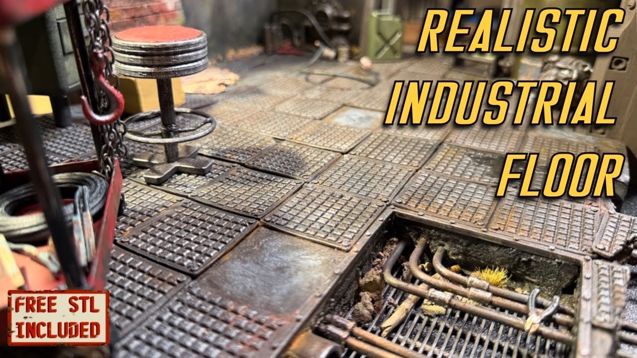Industrial Floor Tiles That Look REAL | Tabletop Terrain Tutorial