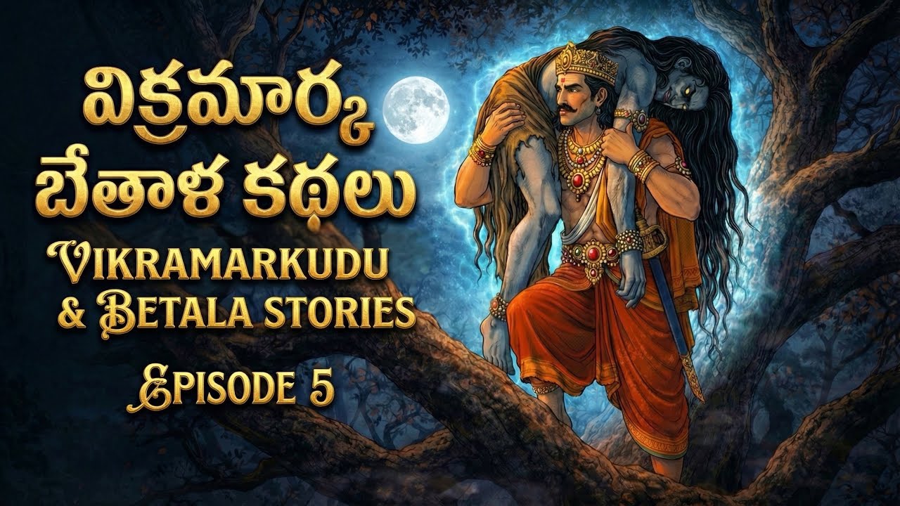 🌟 విక్రమార్క బేతాళ కథలు Episode 5 | The Origin of Vikram & Betaal | Telugu  Story