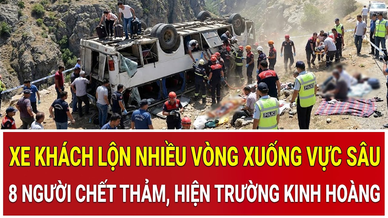 Bản tin trưa 20/2: Xe khách lộn nhiều vòng xuống vực sâu: 8 người chết thảm, hiện trường kinh hoàng