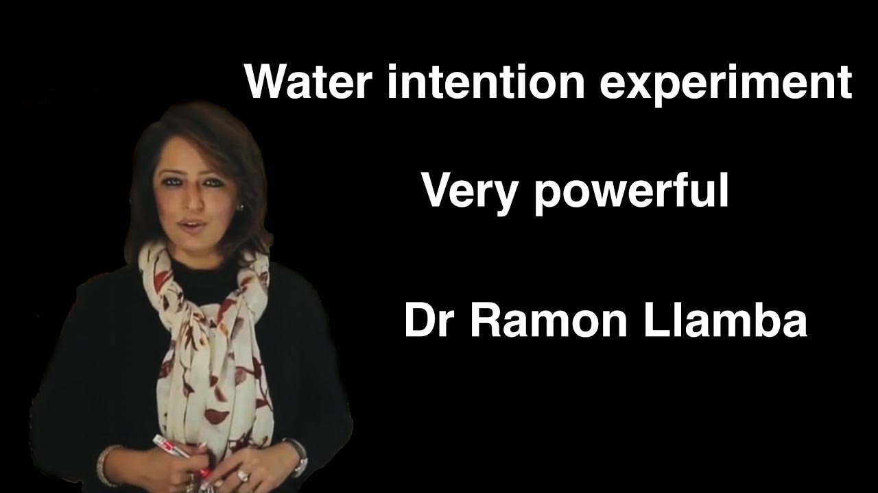 water intention experiment. very powerful.