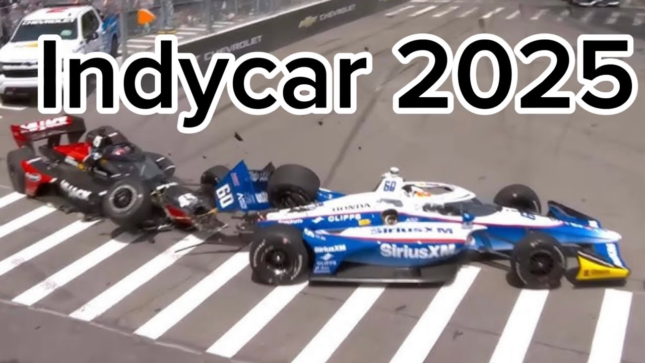 Indycar 2025 All Spins & Crashes