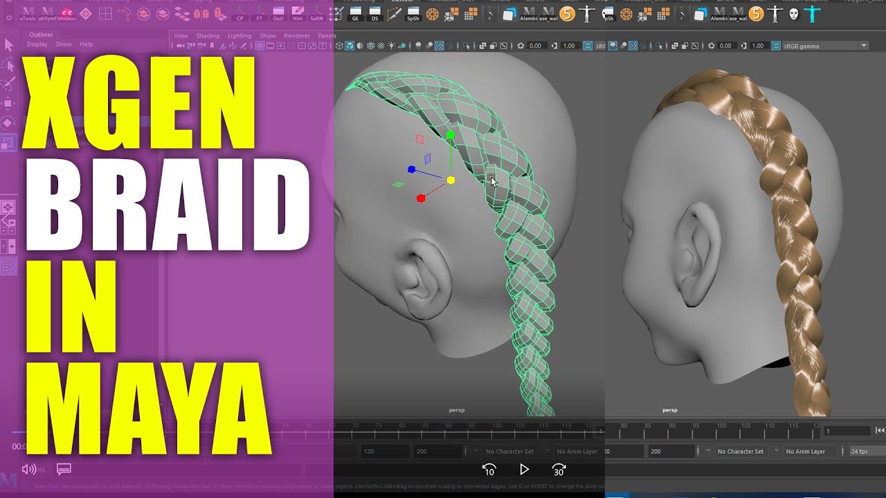 CREATING BRAIDS WITH MAYA XGEN