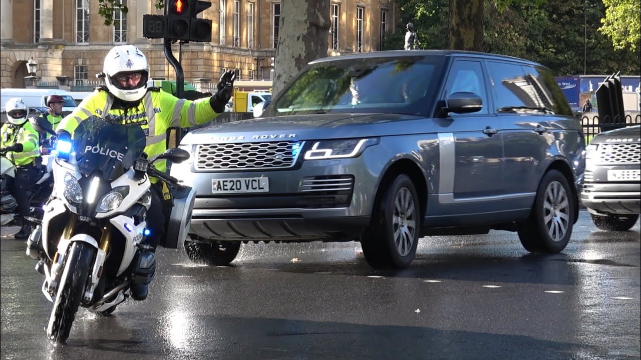 Israeli President Issac Herzog's Motorcade Escorted To & From Engagement During London Visit