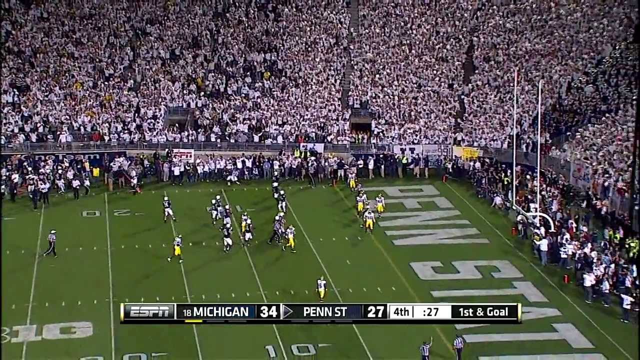 2013 Michigan at Penn State Football Highlights