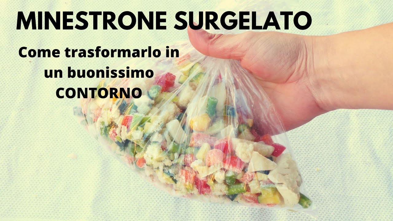MINESTRONE SURGELATO Come trasformarlo in un buonissimo CONTORNO Ricetta facile! RICETTE DI GABRI