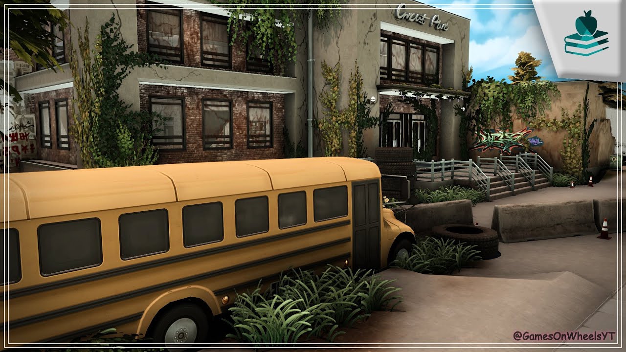 ABANDONED HIGH SCHOOL  // Stop Motion - The Sims 4