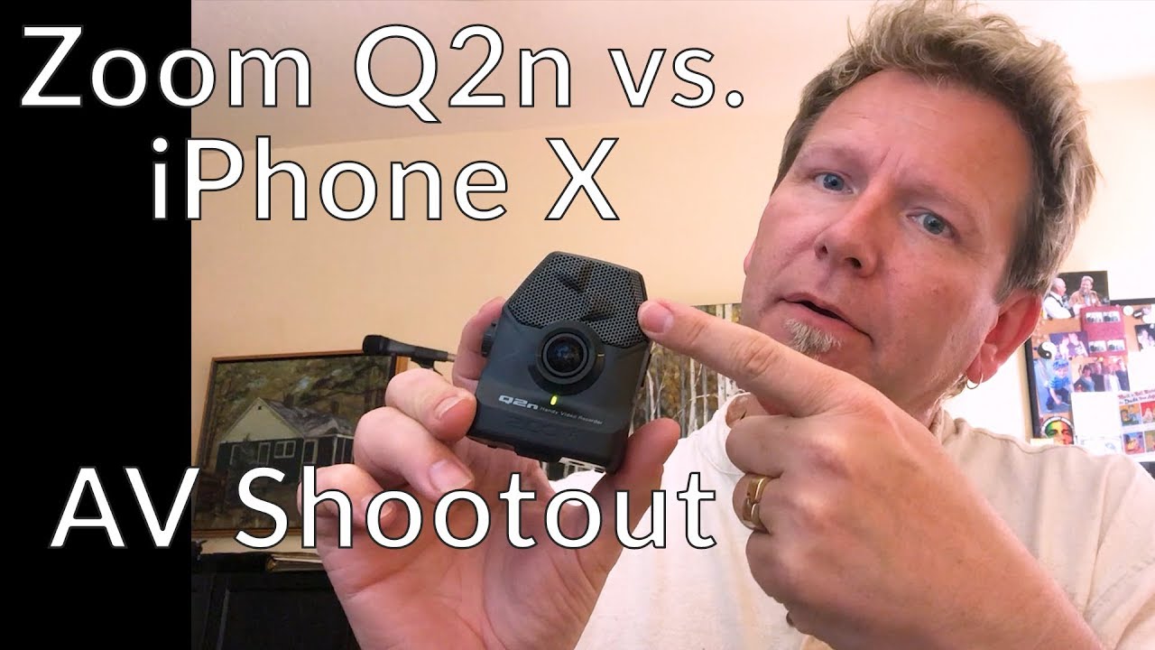 VIDEO SHOOTOUT - ZOOM Q2n vs. iPhone X - Guitar Discoveries #16