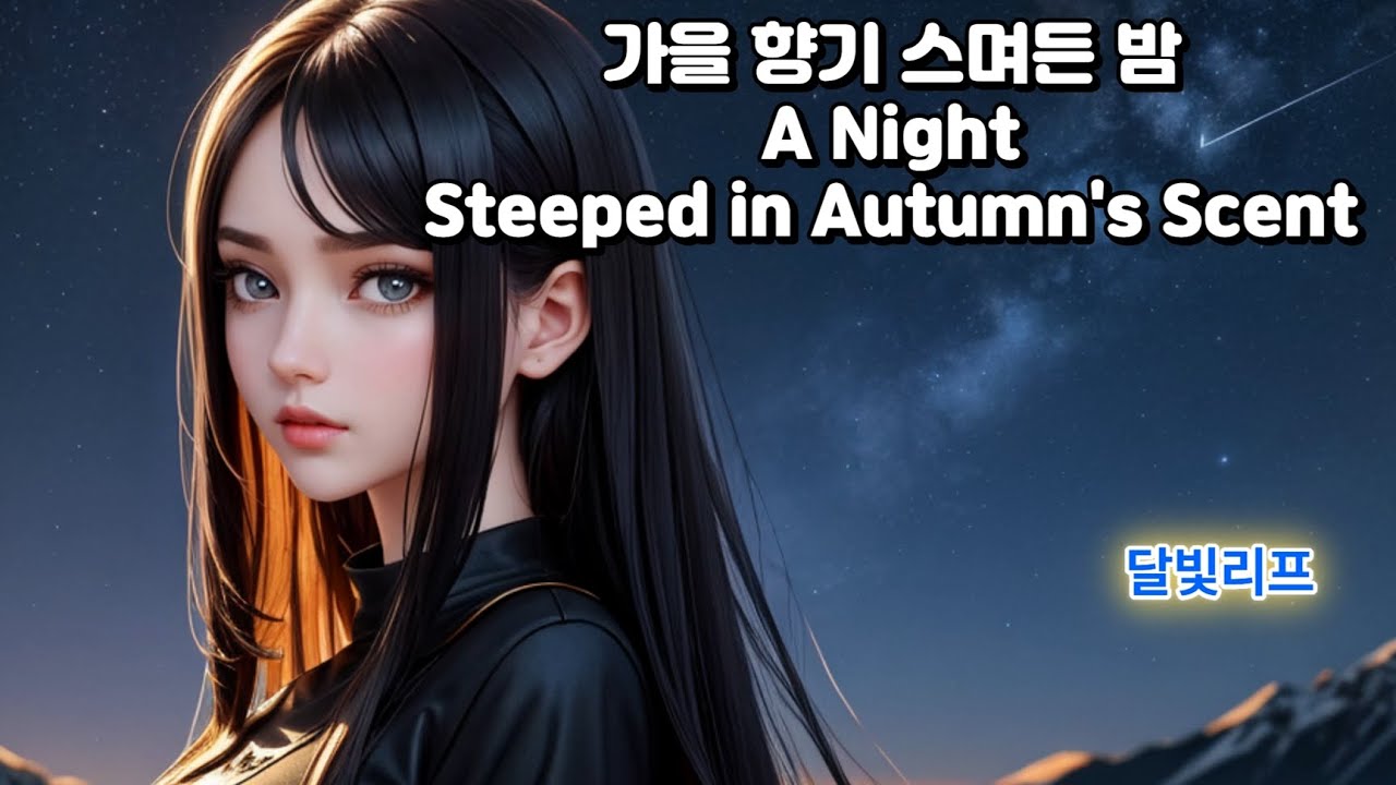 가을 향기 스며든 밤 | [달이]의 감성 보컬 | 달빛리프 🌙 #AI가수 #AI음악 #kpop #가을 #감성 #락발라드