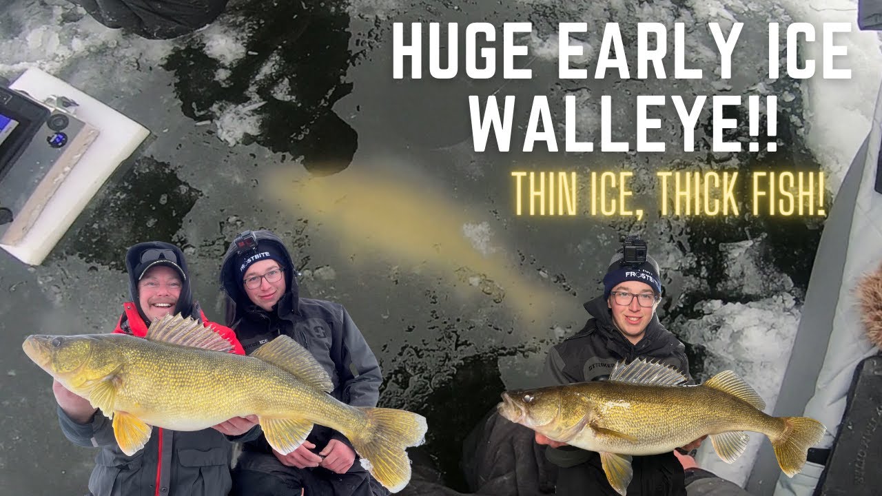 GIANT Early Ice Walleye!! | New Personal Best | Monster Angling