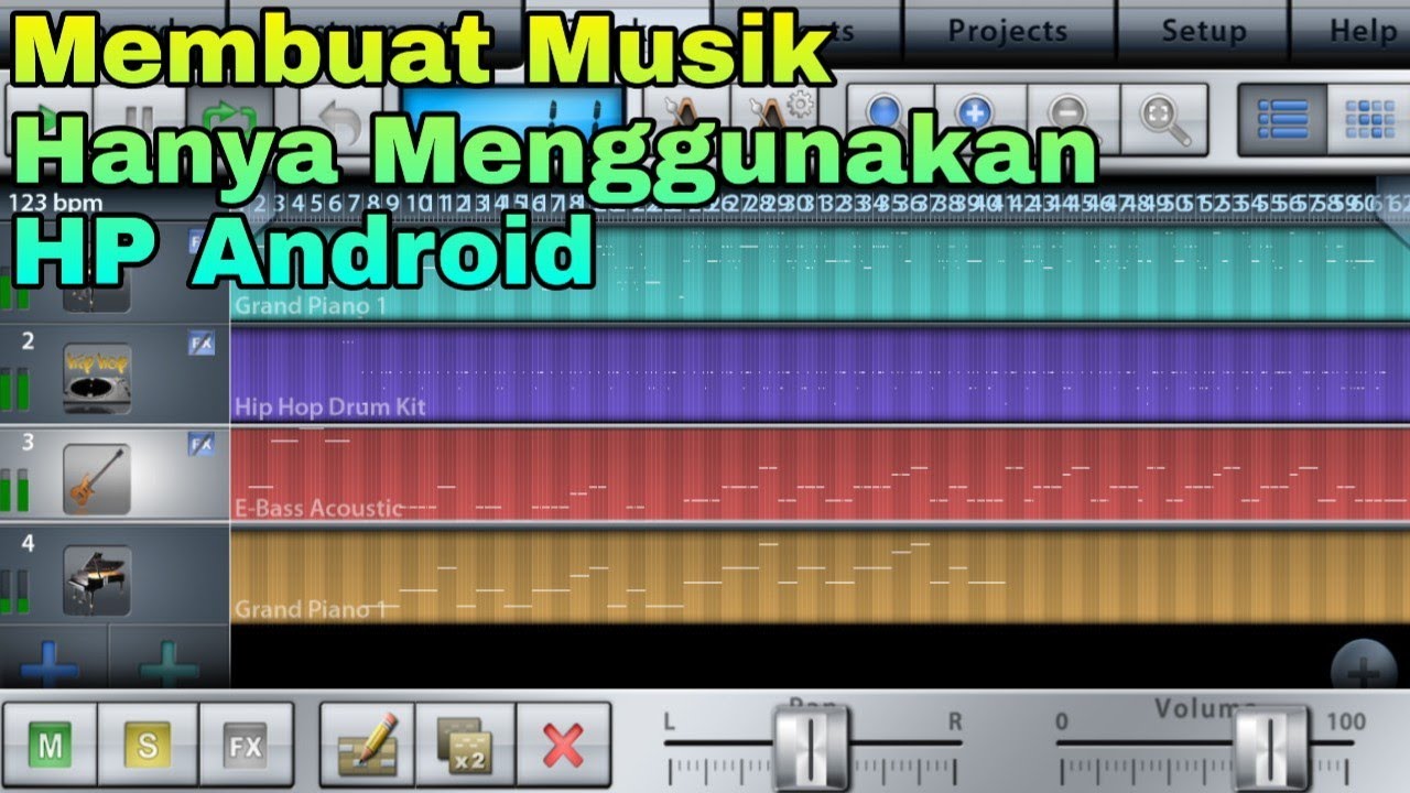 Cara Buat Musik di Android (Tutorial Music Studio Lite)