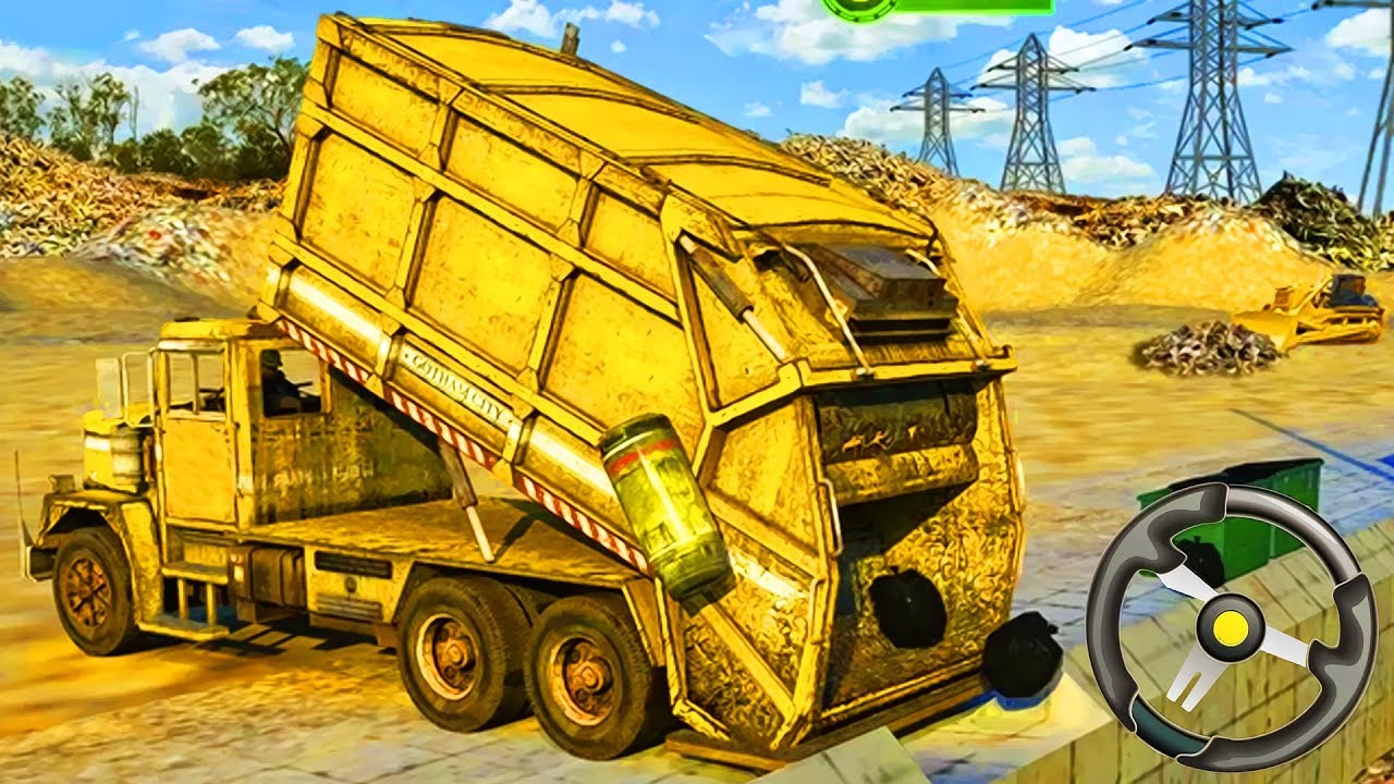 Flying Garbage Dump Truck - Drive Trucks | Android Gameplay