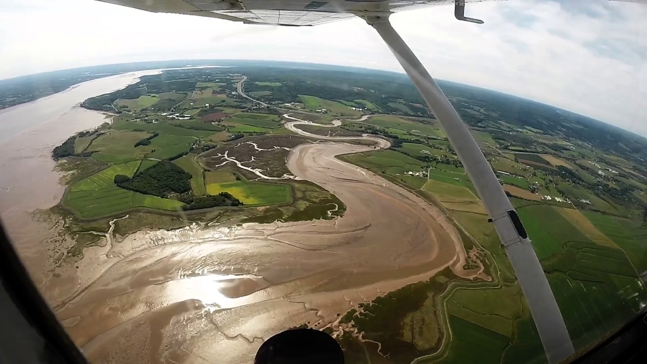 Flight around Minas Basin, Nova Scotia (final)