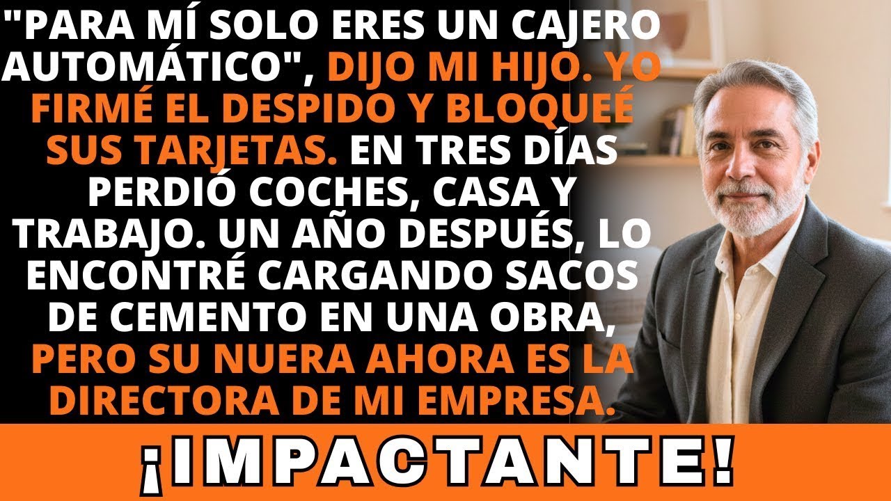 Mi Hijo Me Dijo: «Para Mí Solo Eres Un Cajero Automático». Así Que Le Enseñé a Vivir Sin Tarjeta.