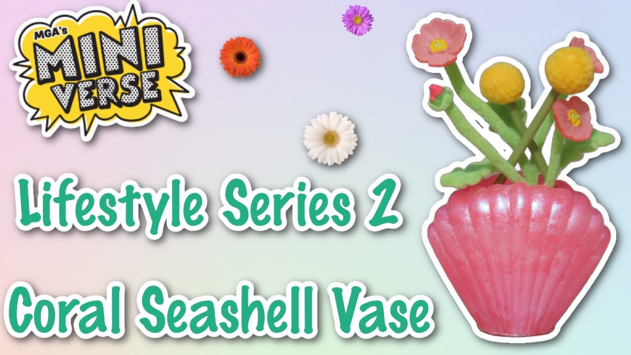 Miniverse Lifestyle Series 2 - Coral Seashell Vase + More Custom Mushrooms!