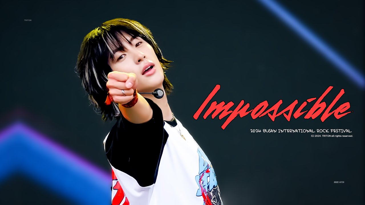 RIIZE ANTON 2024 BUSAN INTERNATIONAL ROCK FESTIVAL 'IMPOSSIBLE' 4K FANCAM /라이즈 앤톤 2024 부락페 '임파서블' 직캠