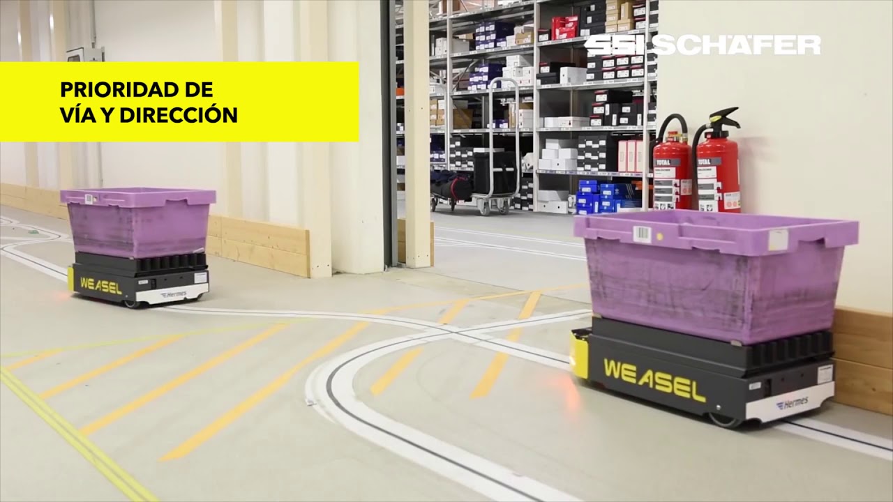 WEASEL®  | AGV Vehículo de Guiado Automático | Intralogística | SSI SCHAEFER