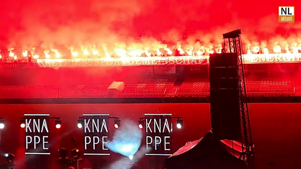 Cottbus | Alexander Knappe Liebe kennt keine Liga Festival, Pyro, Licht & Feuerwerk bei der Zugabe