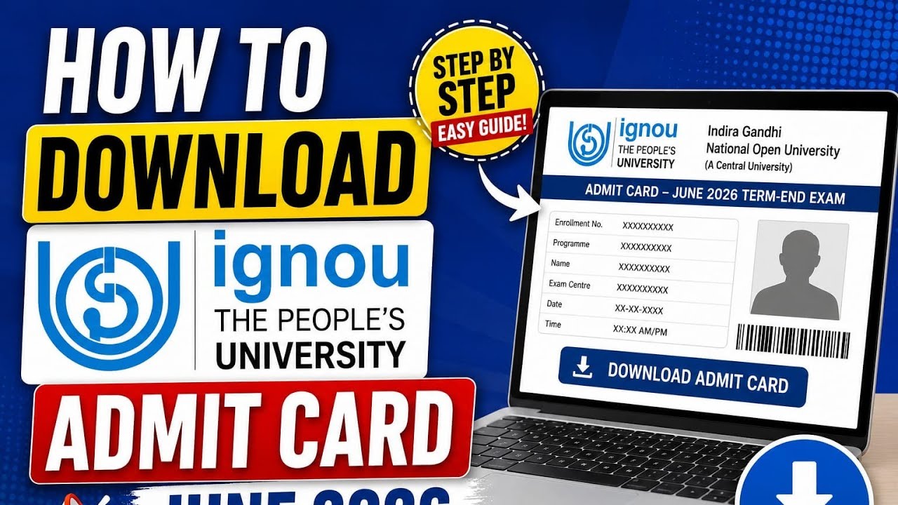 IGNOU Admit Card June 2026 exam| IGNOU Admit Card kaise download kre| how to download Admit card 