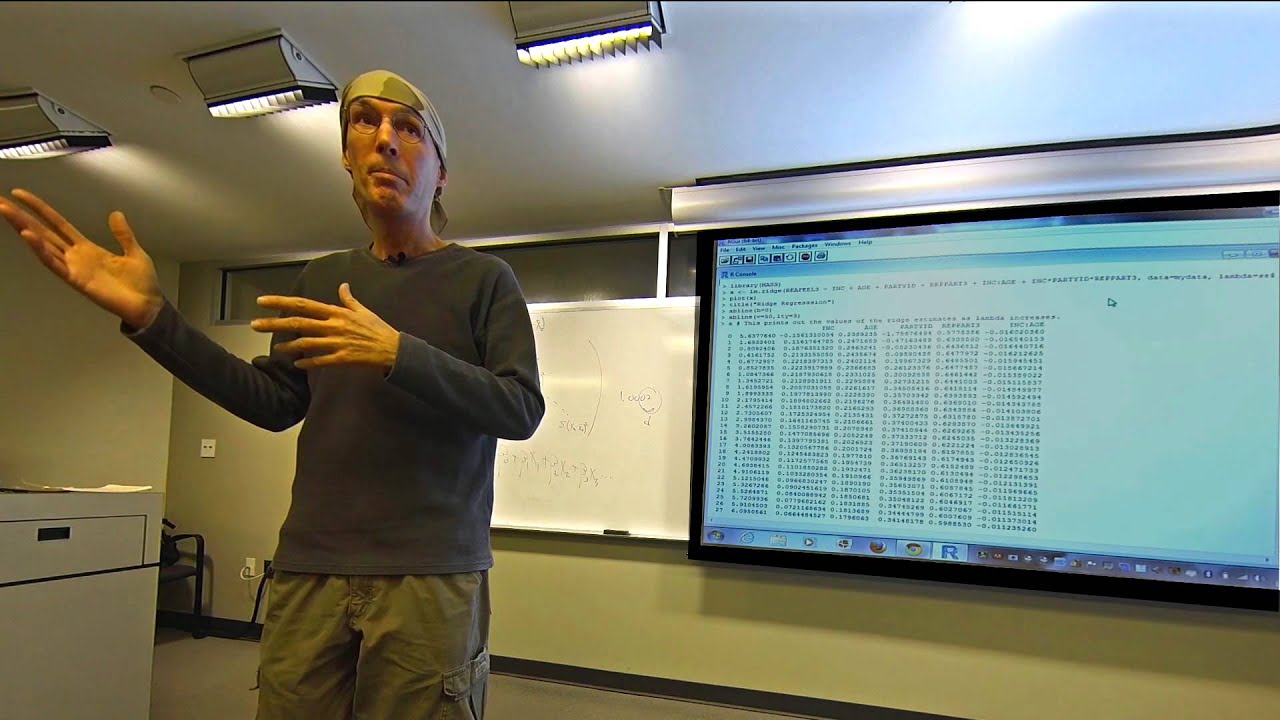 Statistics with R: Ridge Regression, Lesson 18 by Courtney Brown