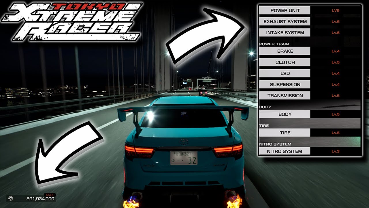 How to Get Infinite Money & Get Higher Level Parts | Tokyo Xtreme Racer