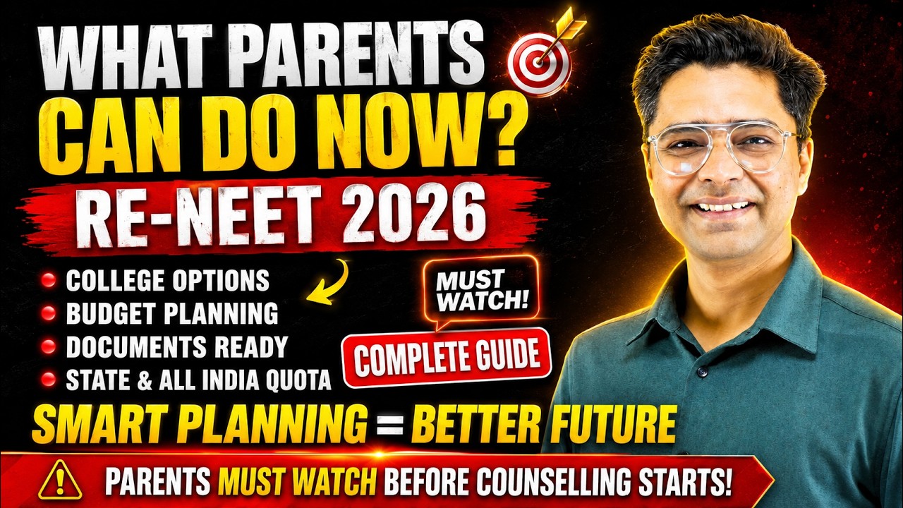 RE-NEET 2026 Parents Guide | College, Budget & Counselling #reneet2026