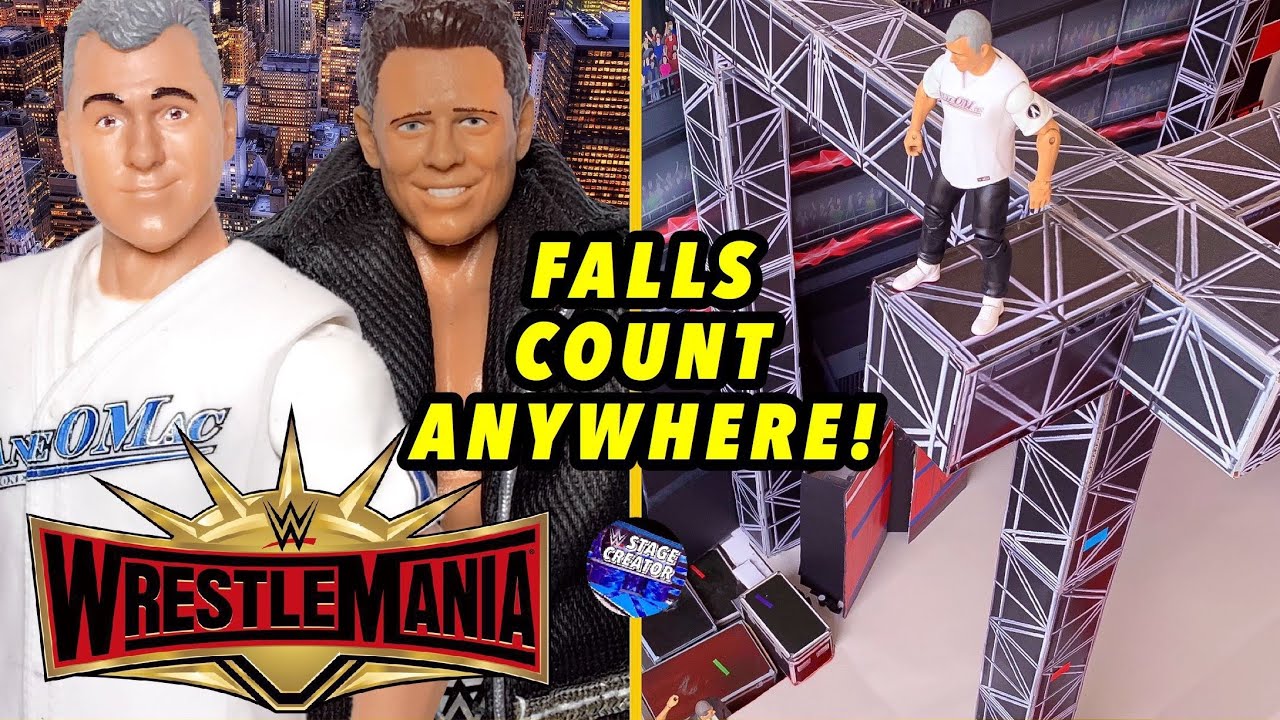 Shane McMahon vs The Miz - Falls Count Anywhere Action Figure Match! WrestleMania 35