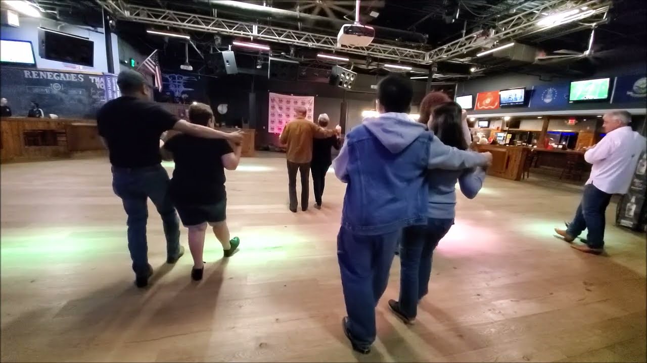 Rebel Strut Partner Dance By Arlene Kimery AKA 16 Steps; AKA Rebel Stomp Lesson & Practice With Rita