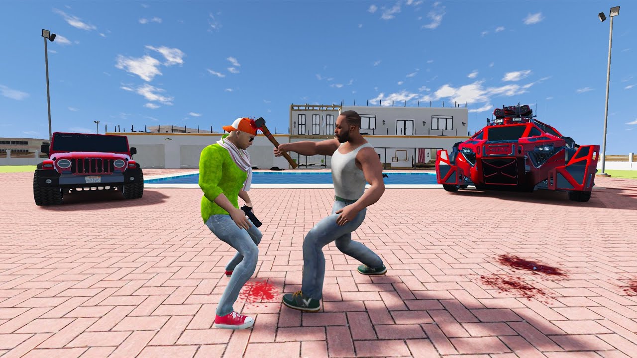 😨 Franklin vs Jack Big Fight in Indian Bike Driving 3D