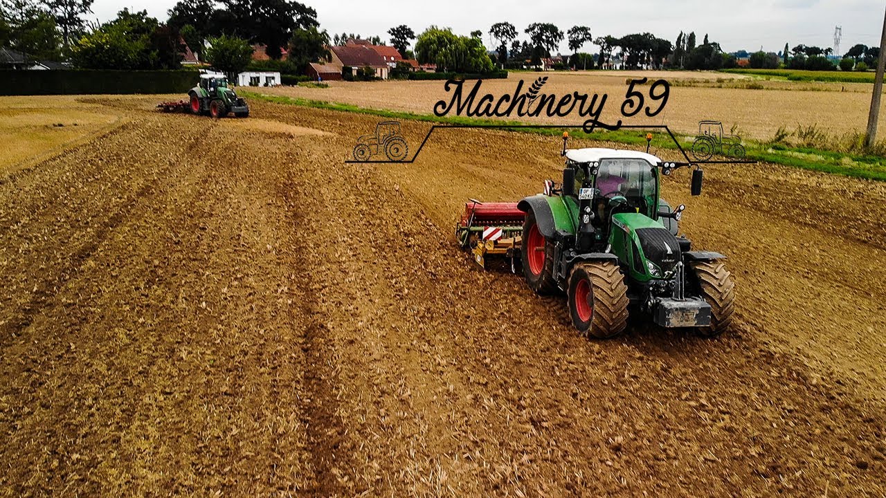 Dechaumage + semis d'engrais vert | Fendt 826  722 | Terrier | Alpego