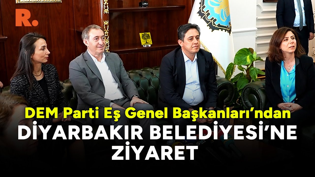 DEM Parti Eş Genel Başkanları'ndan Diyarbakır Belediyesi'ne ziyaret