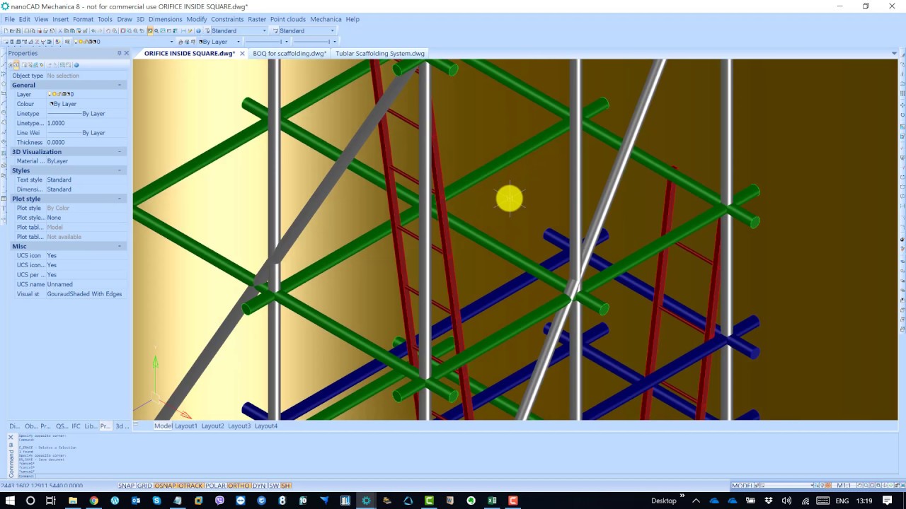 Automatic Bill of Quantities from Scaffolding 2D drawing or model